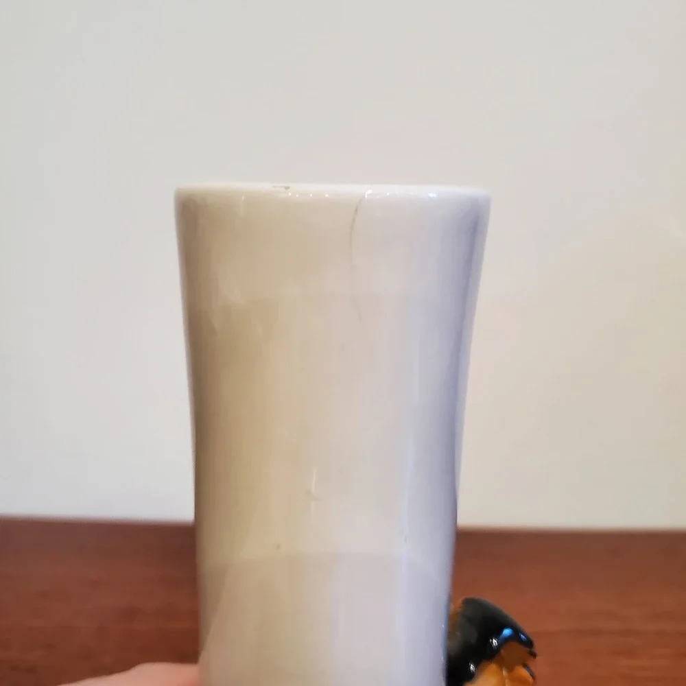 Vintage Otagiri Rooster Chicken Bud Vase Embossed‎ Farm Scene Otagiri Japan
